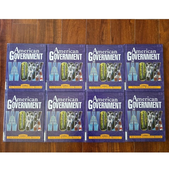 Raintree Steck-Vaughn Other - American Government at Work Hardcover Complete Set Homeschool Middle High School